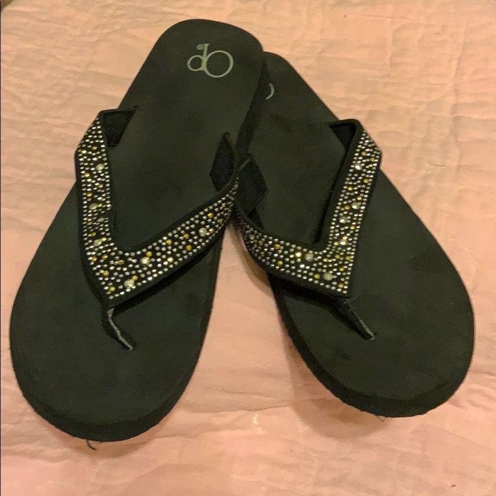 OP Sequined Flip Flops